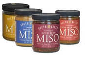 Sampler 1 - Four 1 lb. Glass Jars of Organic Miso + "The Little Book of Miso Recipes" 
